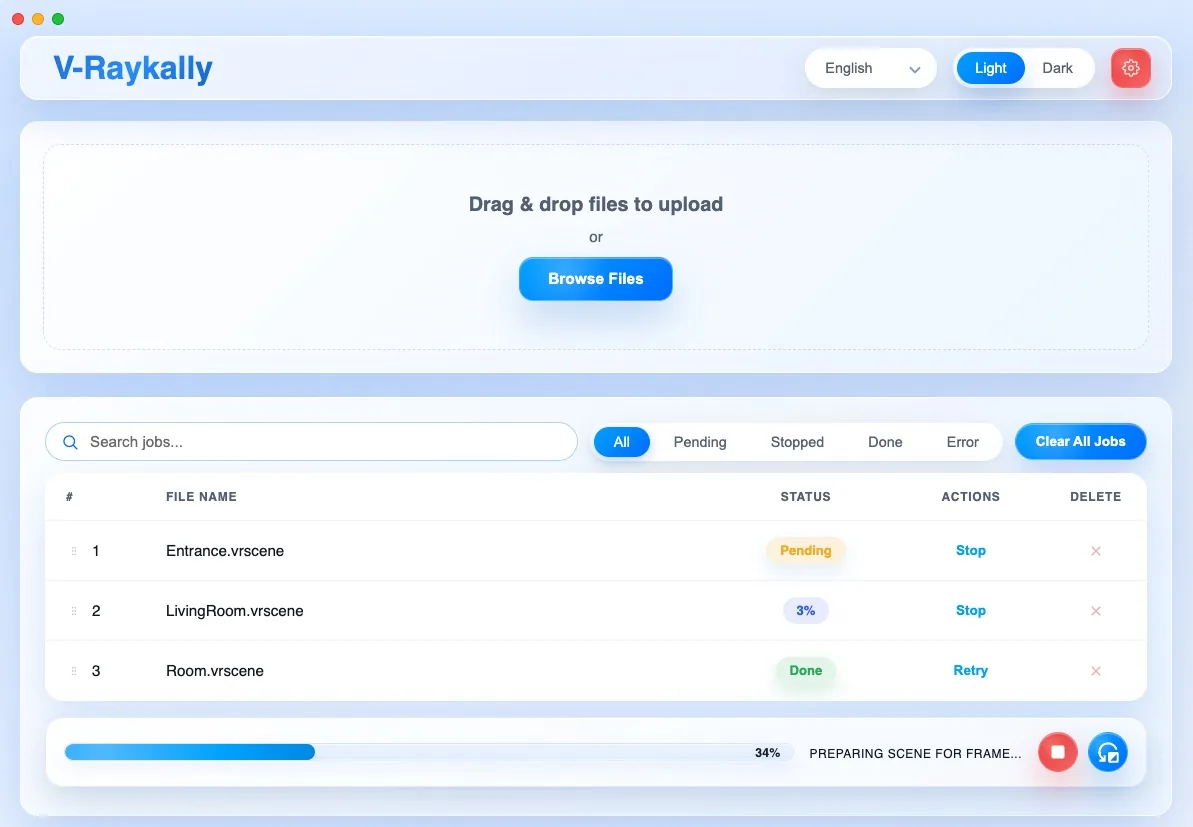 V-Raykally application screenshot